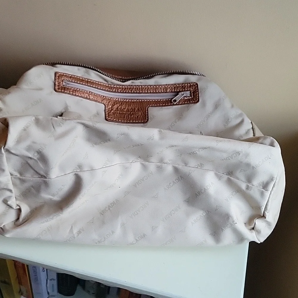 Arcadia Metallic Copper Brown Leather Hobo Bag